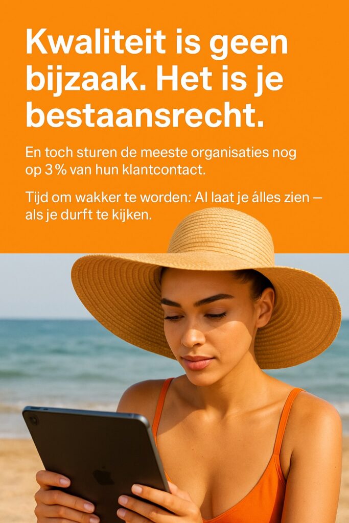 Kennis in de zon kwaliteit is geen bijzaak, het is je bestaansrecht